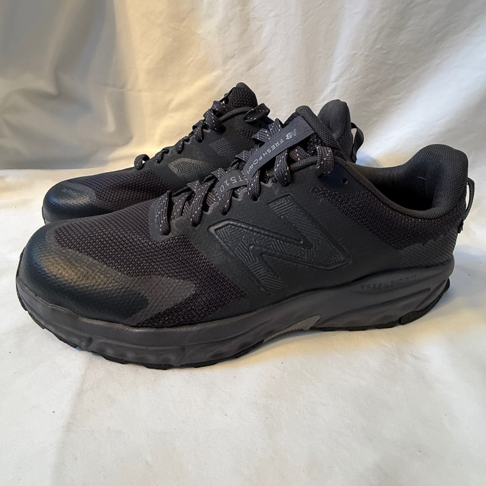 New Balance Fresh Foam 510v6 Mens 10 Wide 2E Black Trail Running Shoes MT510LB6
